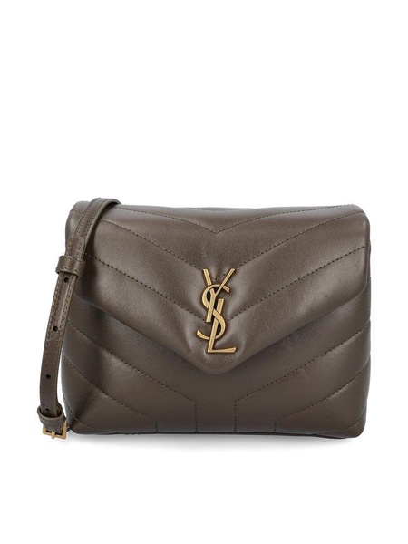 Saint Laurent Loulou Toy Logo Plaque Clutch Bag