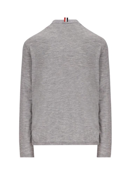 Thom Browne Logo Patch Knitted Crewneck Jumper