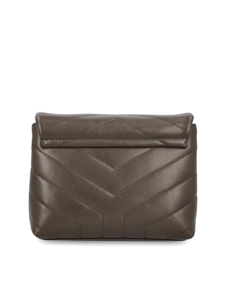 Saint Laurent Loulou Toy Logo Plaque Clutch Bag