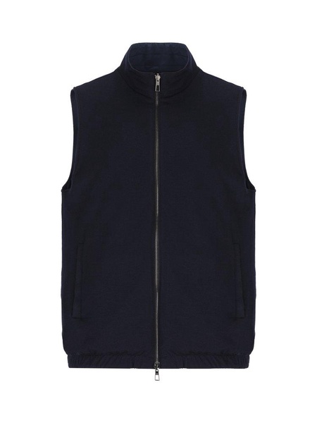 Loro Piana Zipped High-Neck Reversible Gilet