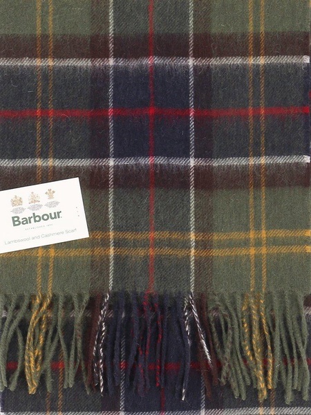 Barbour Tartan Fringed Scarf