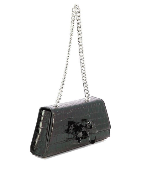 Self-Portrait Croc Mini Bow Handbag