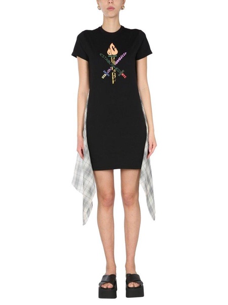 Opening Ceremony Word Torch T-Shirt Dress