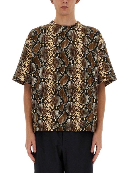 Jil Sander Python Printed Crewneck T-Shirt