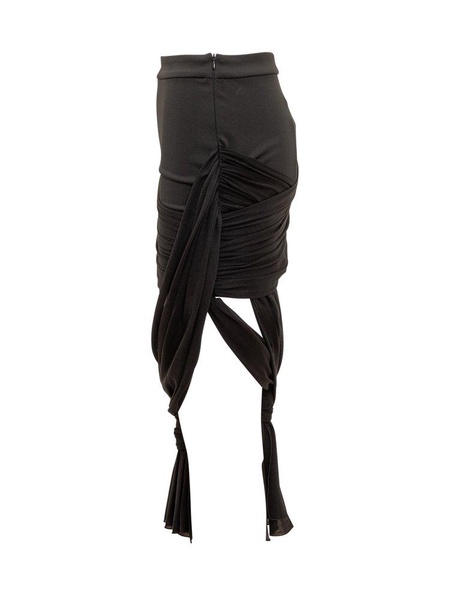 JW Anderson Draped Wrap Stretch Skirt