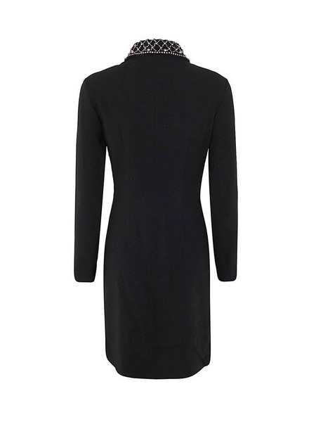 Alberta Ferretti Embellished Long-Sleeved Mini Dress