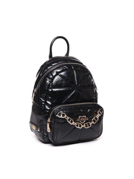 Love Moschino Quilted Chain-Linked Backpack