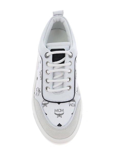 MCM Logo Print Low-Top Sneakers