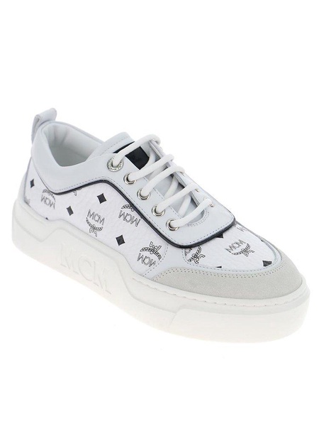 MCM Logo Print Low-Top Sneakers