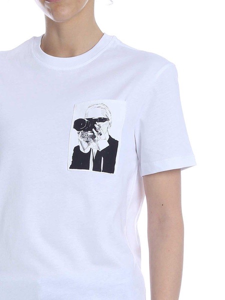 Karl Lagerfeld Karl Legend Pocket Crewneck T-Shirt