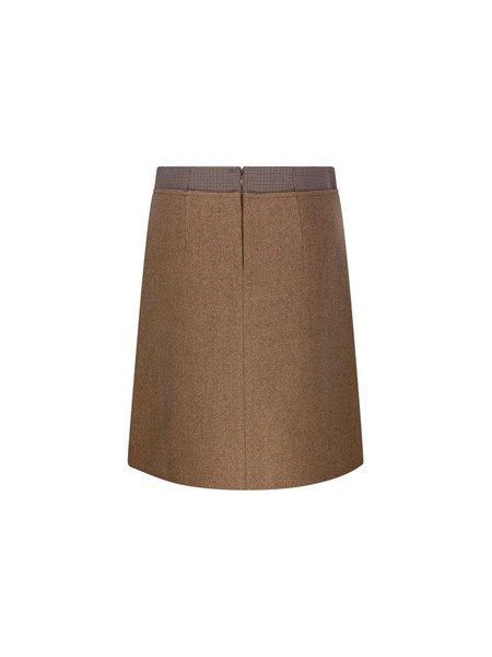 Sportmax Riga Checked Waist Mini Skirt