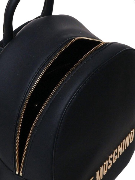 Love Moschino Logo-Lettering Zipped Backpack