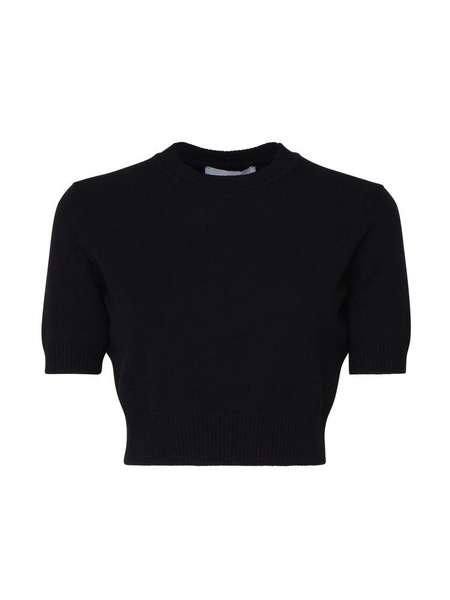 Sportmax Crewneck Cropped Knitted Top