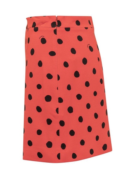 Marni Polka Dot-Print High Waist Skirt