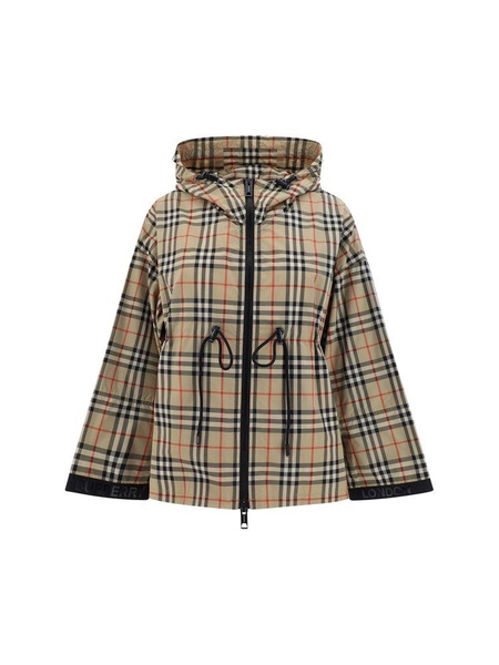 Burberry Checked Drawstring Jacket