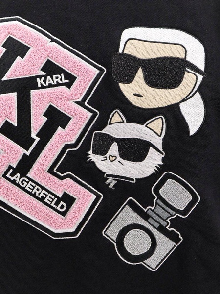 Karl Lagerfeld Ikonik Varsity Logo Embroidered Hoodie