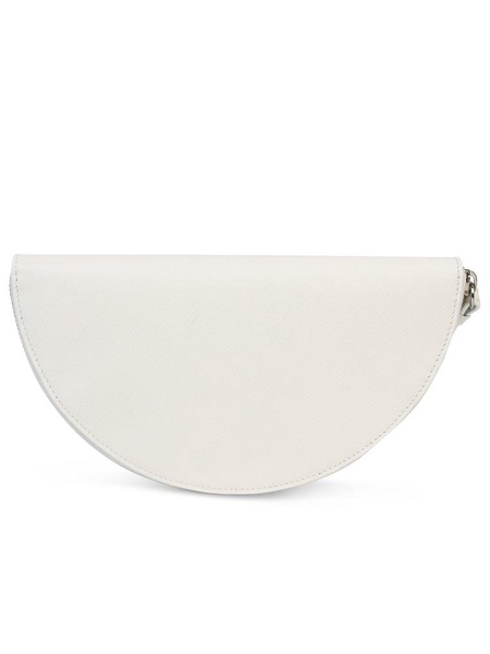 Maison Margiela White Saffiano Leather Clutch Woman