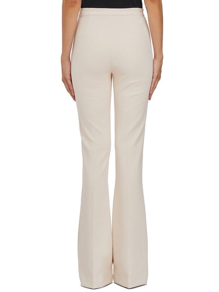 Elisabetta Franchi Horsebit Stretch Crepe Palazzo Trousers