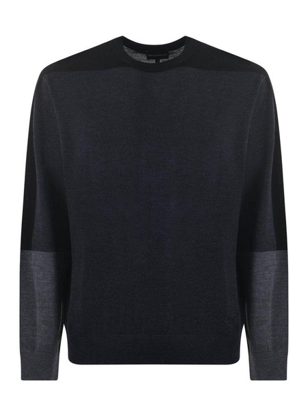 Emporio Armani Colour-Block Crewneck Jumper