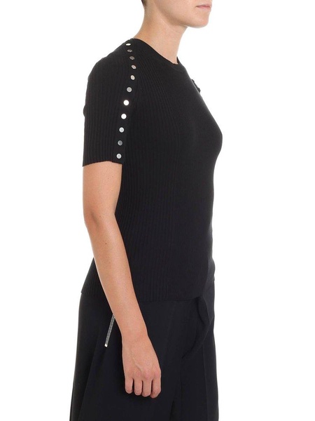 Alexander Wang Embellished Ribbed Top