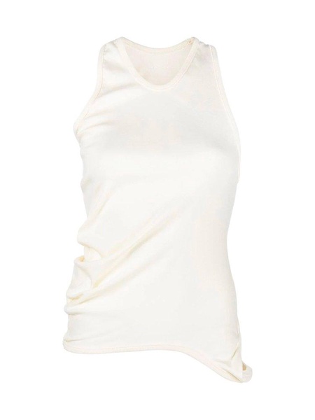 Low Classic Asymmetric Ruched Tank Top