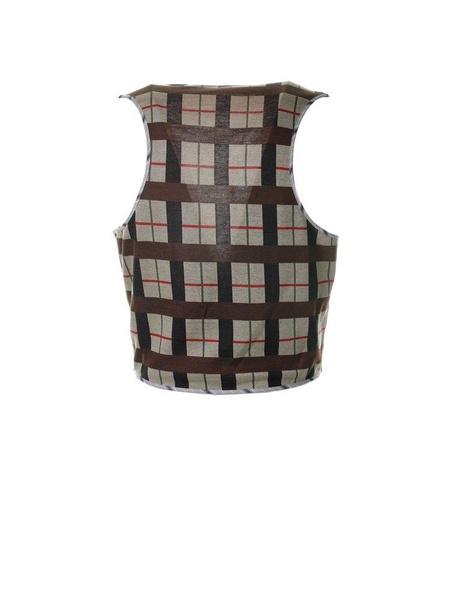 Vivienne Westwood V-Neck Buttoned Checked Vest