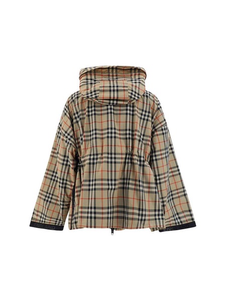 Burberry Checked Drawstring Jacket