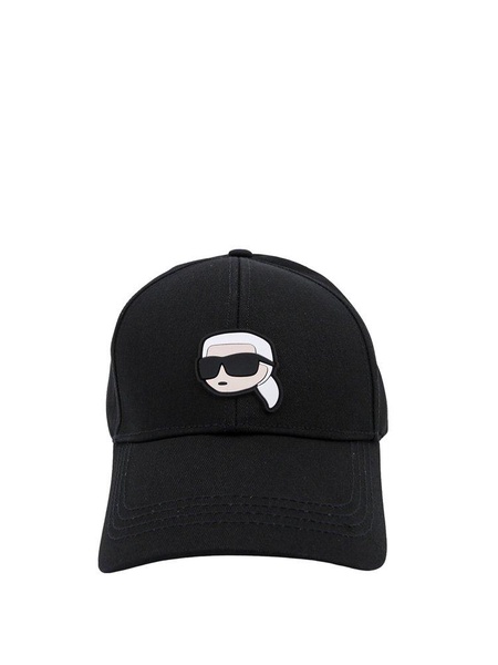 Karl Lagerfeld K/Ikonik 2.0 Logo Embroidered Baseball Cap