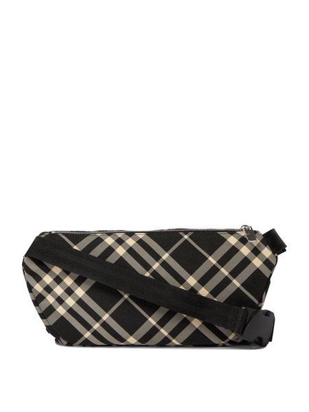 Burberry Equestrian Knight Motif Checked Belt Bag