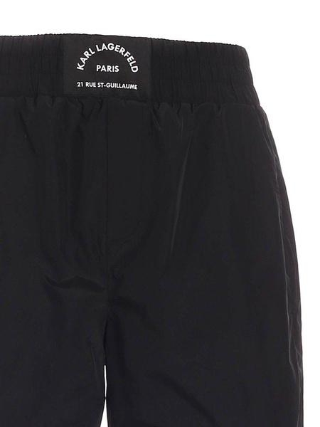 Karl Lagerfeld Logo Patch Elasticated Shorts