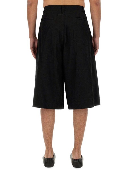 MM6 Maison Margiela Wide Leg Chino Shorts