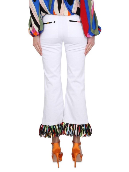 Emilio Pucci Fringed Cropped Trousers