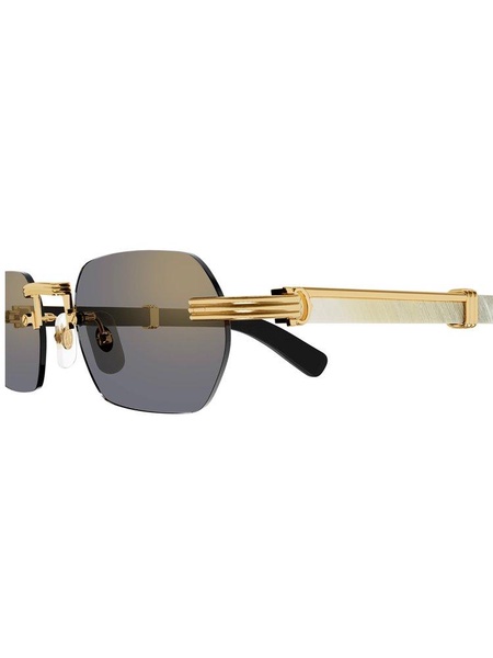 Cartier Rectangular Rimless Sunglasses