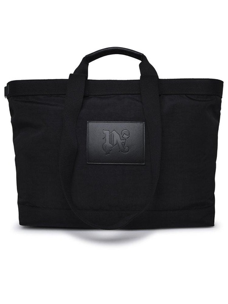 Palm Angels Black Canvas Tote Bag