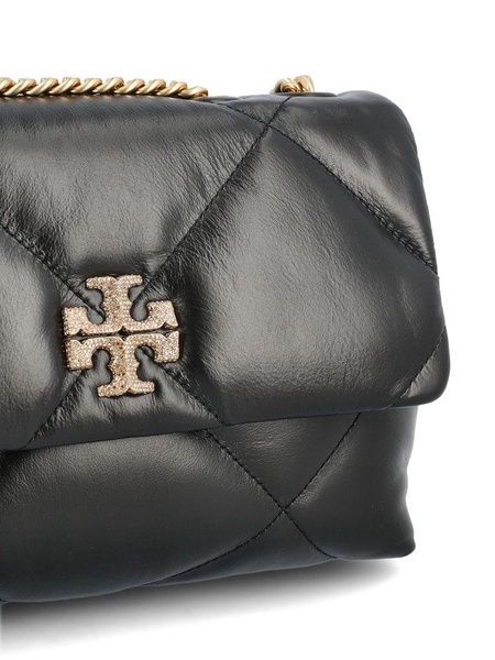 Tory Burch Logo Embellished Diamond Quilted Crossbody Bag