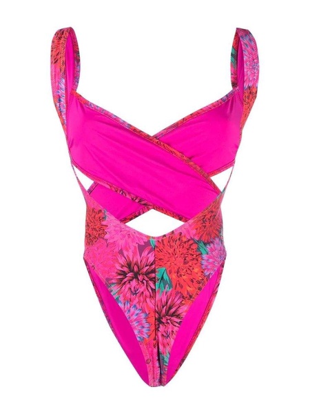 Reina Olga Exotica Cut-Out Open Back Swimsuit