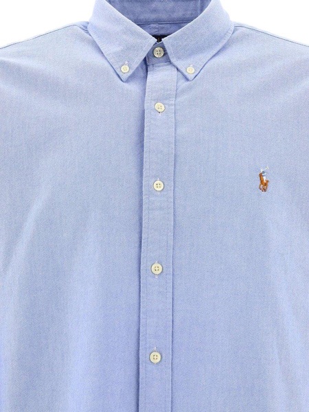 Polo Ralph Lauren Logo Embroidered Curved Hem Shirt