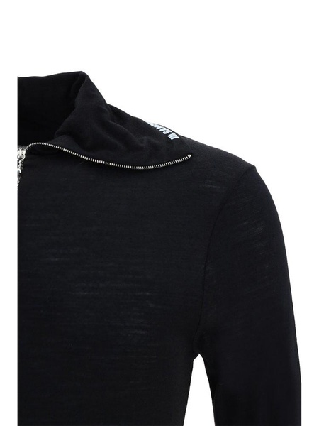 Jil Sander+ Zip Detailed Long-Sleeved Sweatshirt