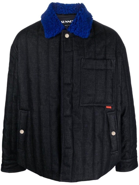 Sunnei Contrasted Collar Buttoned Jacket