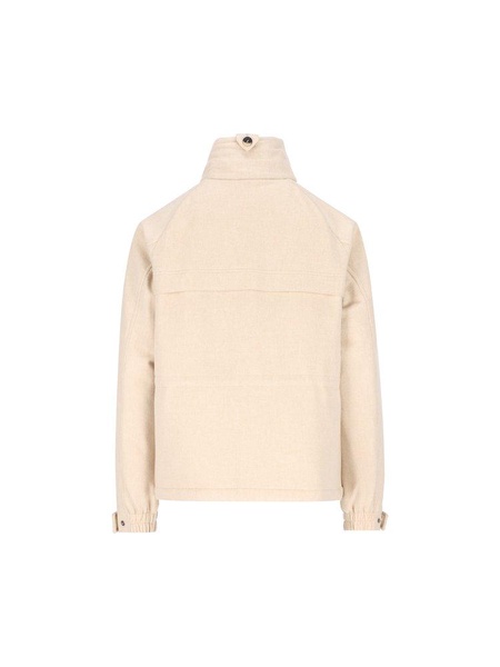 Loro Piana High-Neck Long-Sleeved Jacket