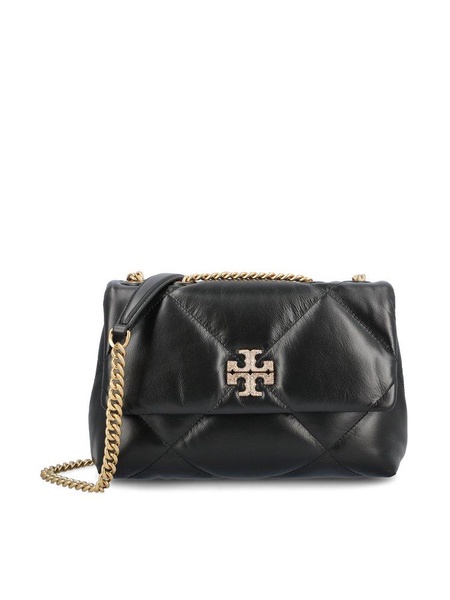 Tory Burch Logo Embellished Diamond Quilted Crossbody Bag