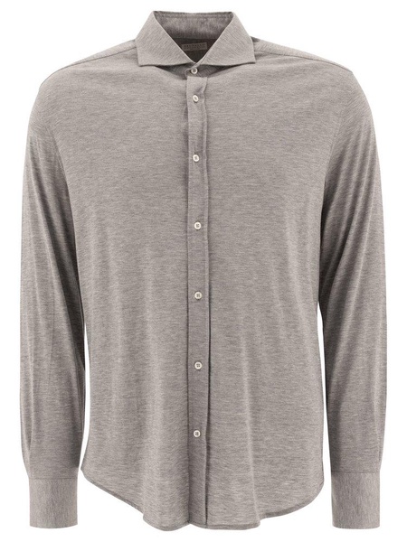 Brunello Cucinelli Long-Sleeved Buttoned Shirt