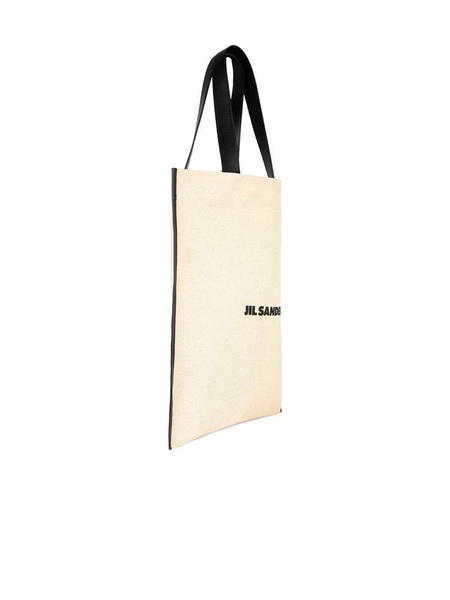 Jil Sander Logo Printed Medium Tote Bag