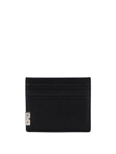 Burberry Grained-Texture Logo Engraved Cardholder