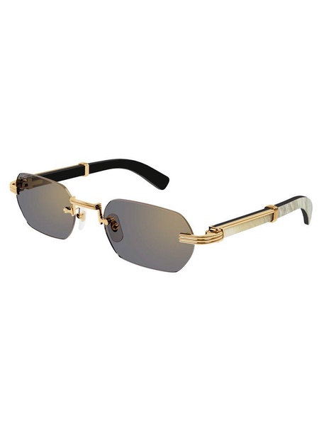 Cartier Rectangular Rimless Sunglasses