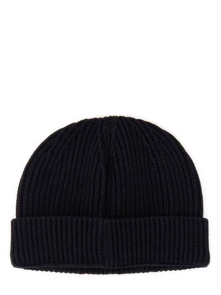 Neil Barrett Logo Patch Knitted Beanie