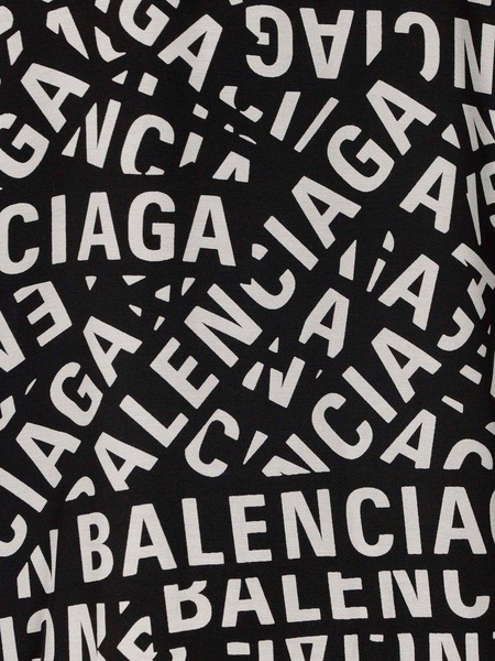 Balenciaga All-Over Logo Printed Buttoned Shirt