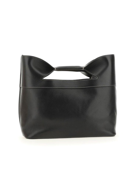 Alexander McQueen Logo-Printed Small Top Handle Bag