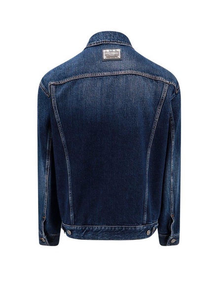 Dolce & Gabbana Logo Plaque Denim Jacket