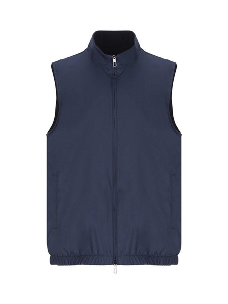 Loro Piana Zipped High-Neck Reversible Gilet